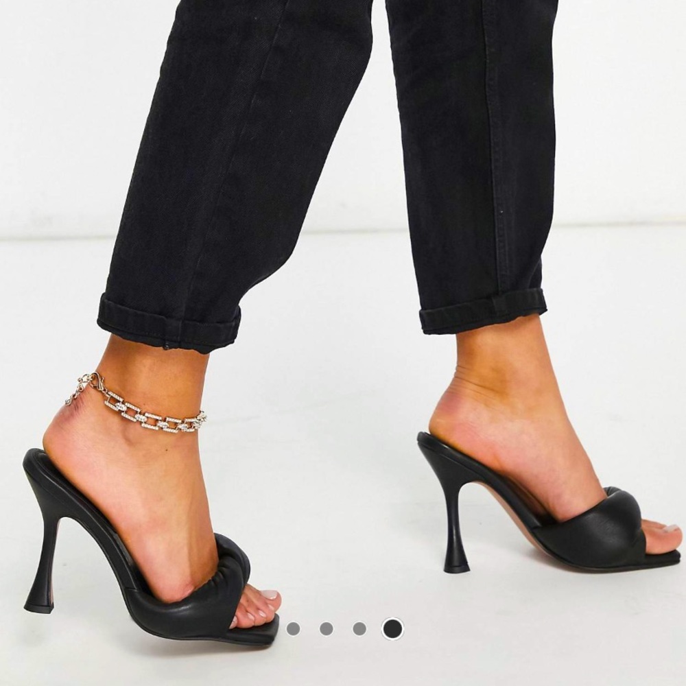 COPY - ASOS Niki padded twist high heel mules
